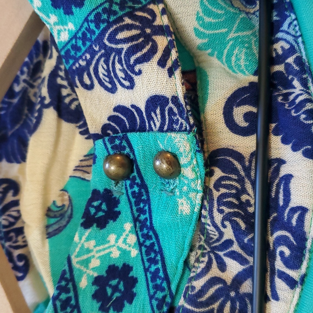 Entro Floral Patchwork Patterned Sleeveless Rayon… - image 5